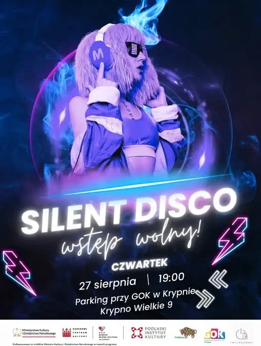 Silent Disco w Krypnie – pierwsza taka impreza w plenerze!