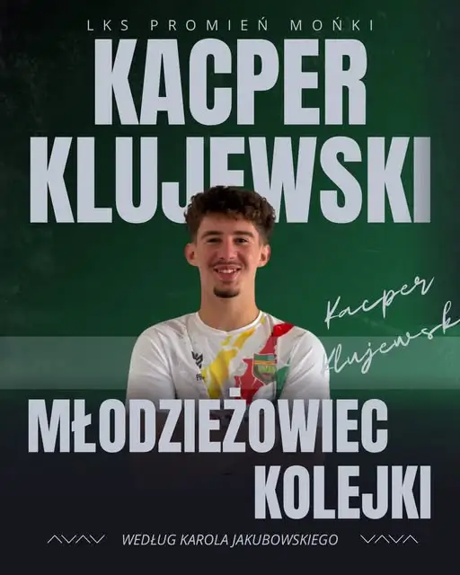Kacper Klujewski Młodzieżowcem Kolejki – 17-latek z Promienia Mońki zachwyca w debiucie