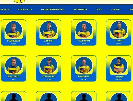 Krypnianka Krypno ogłasza nowych zawodników na sezon 2026/2027