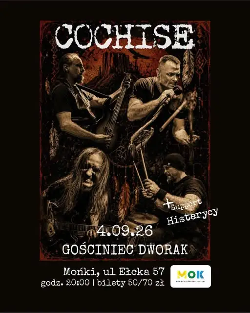 Koncert Cochise w Mońkach – rockowa uczta w Gościńcu Dworak