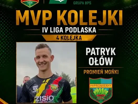 Patryk Ołów ponownie MVP kolejki w IV lidze