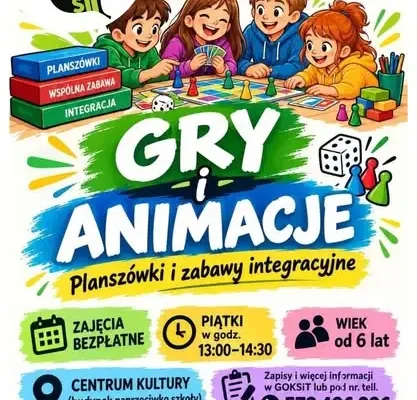 Zajęcia kreatywne i gry dla dzieci w Centrum Kultury – ruszają zapisy