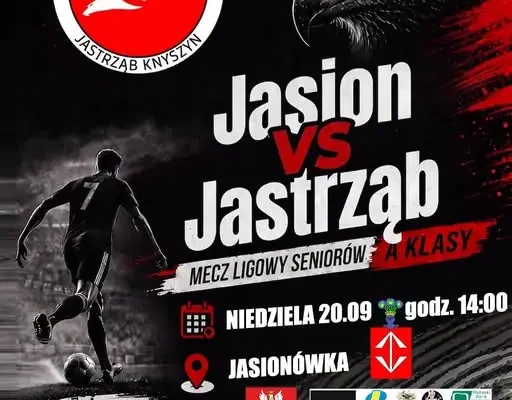 Jasion Jasionówka kontra Jastrząb Knyszyn – niedzielny mecz o godzinie 14:00
