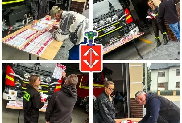 Trening reagowania w OSP Jasionówka – mieszkańcy otrzymali czujki tlenku węgla
