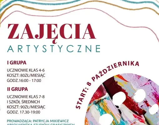 Zajęcia artystyczne w GOK Krypno – zapisy trwają, start 8 października