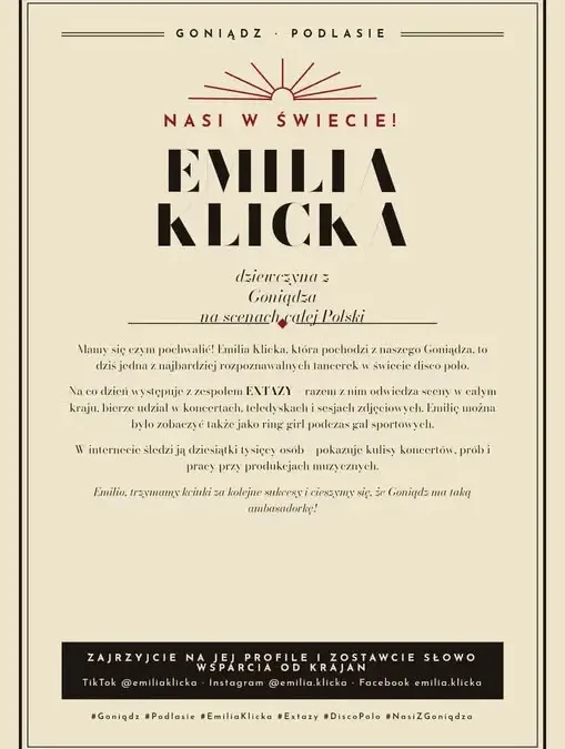 Emilia Klich z Goniądza – gwiazda disco polo, która rozsławia Podlasie