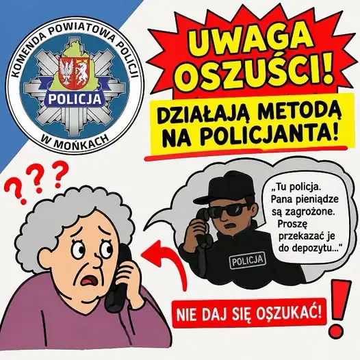 Policjanci z Moniek w ostatniej chwili uratowali blisko 40 tysięcy złotych