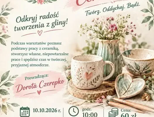 Warsztaty ceramiczne dla kobiet w Moniekach – zostały ostatnie miejsca