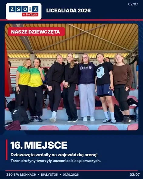 Lekkoatleci z Mońków na Licealiadzie Wojewódzkiej w Białymstoku