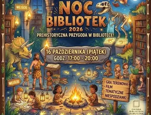 Noc Bibliotek 2026 w Krypnie – ruszyły zapisy dla dzieci 8+