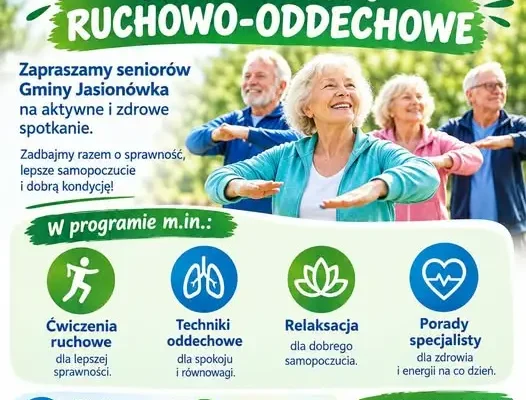 Warsztaty ruchowo-oddechowe dla seniorów w Gminie Jasionówka