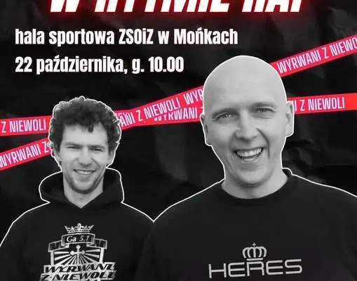 Mońki: koncert profilaktyczny „Profilaktyka w rytmie rap” z duetem Wyrwani z Niewoli