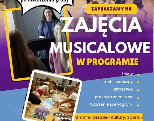 GOKSiT Jasionówka tworzy grupę musicalową – wolne miejsca na zajęciach