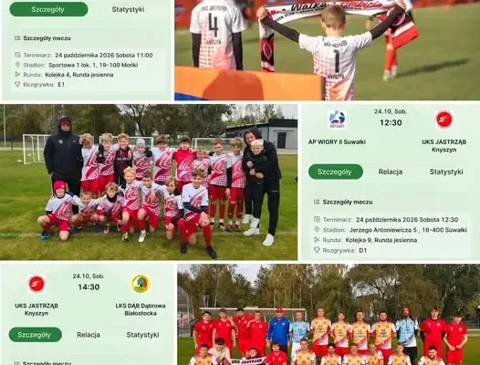 Piłkarska sobota z UKS Jastrząb Knyszyn – trzy drużyny w akcji