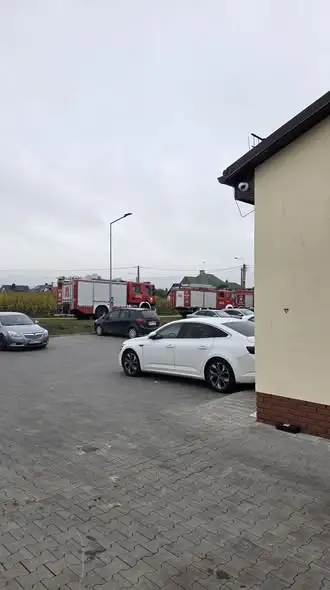 Ćwiczenia strażackie w sklepie Dino w Mońkach