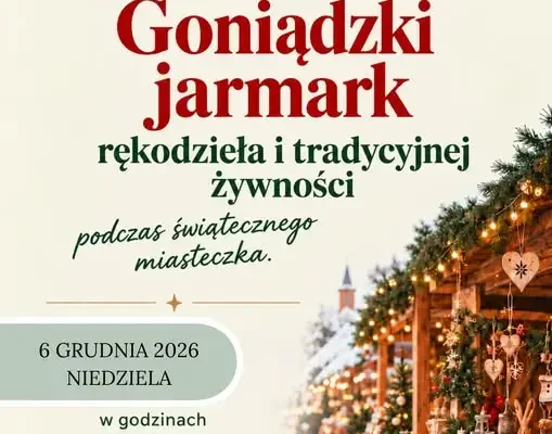 Goniądz szuka wystawców na świąteczny jarmark rękodzieła 6 grudnia