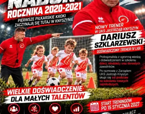 Dariusz Szklarzewski nowym trenerem najmłodszych w UKS Jastrząb Knyszyn